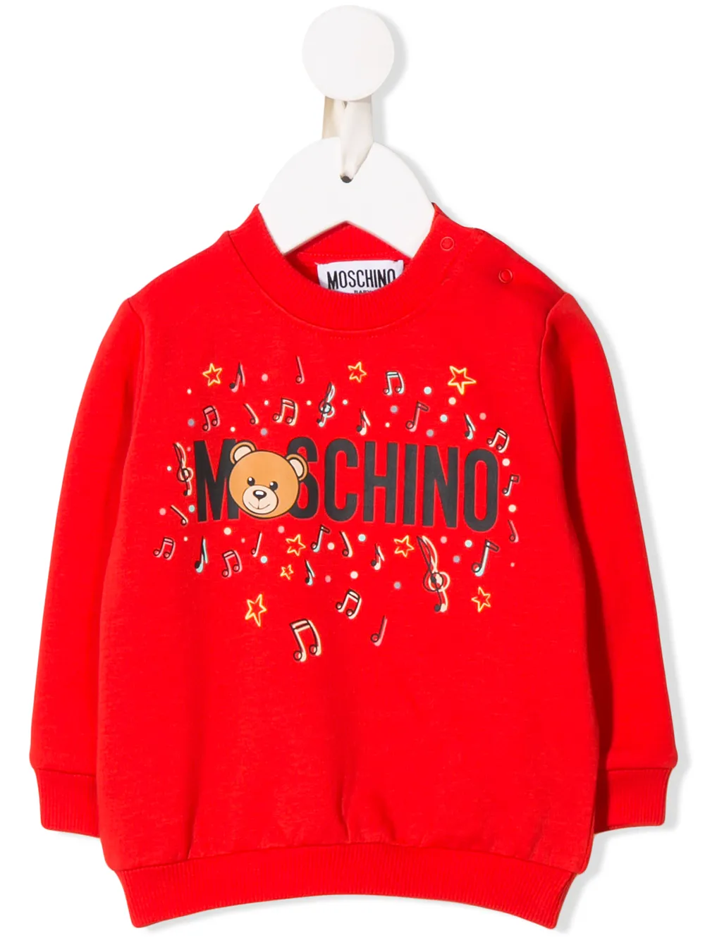 фото Moschino kids свитер с принтом