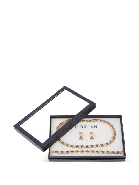 D'Orlan Vintage طقم كلاسيكي مكون من قلادة وسوار وأقراط