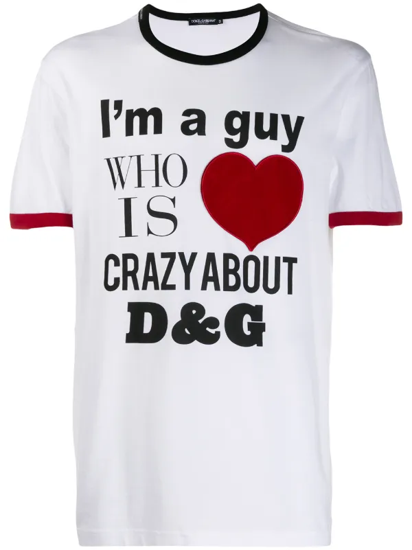 dolce gabbana heart t shirt