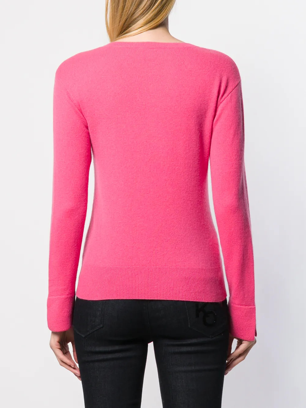 PINKO Trui met V-hals Roze