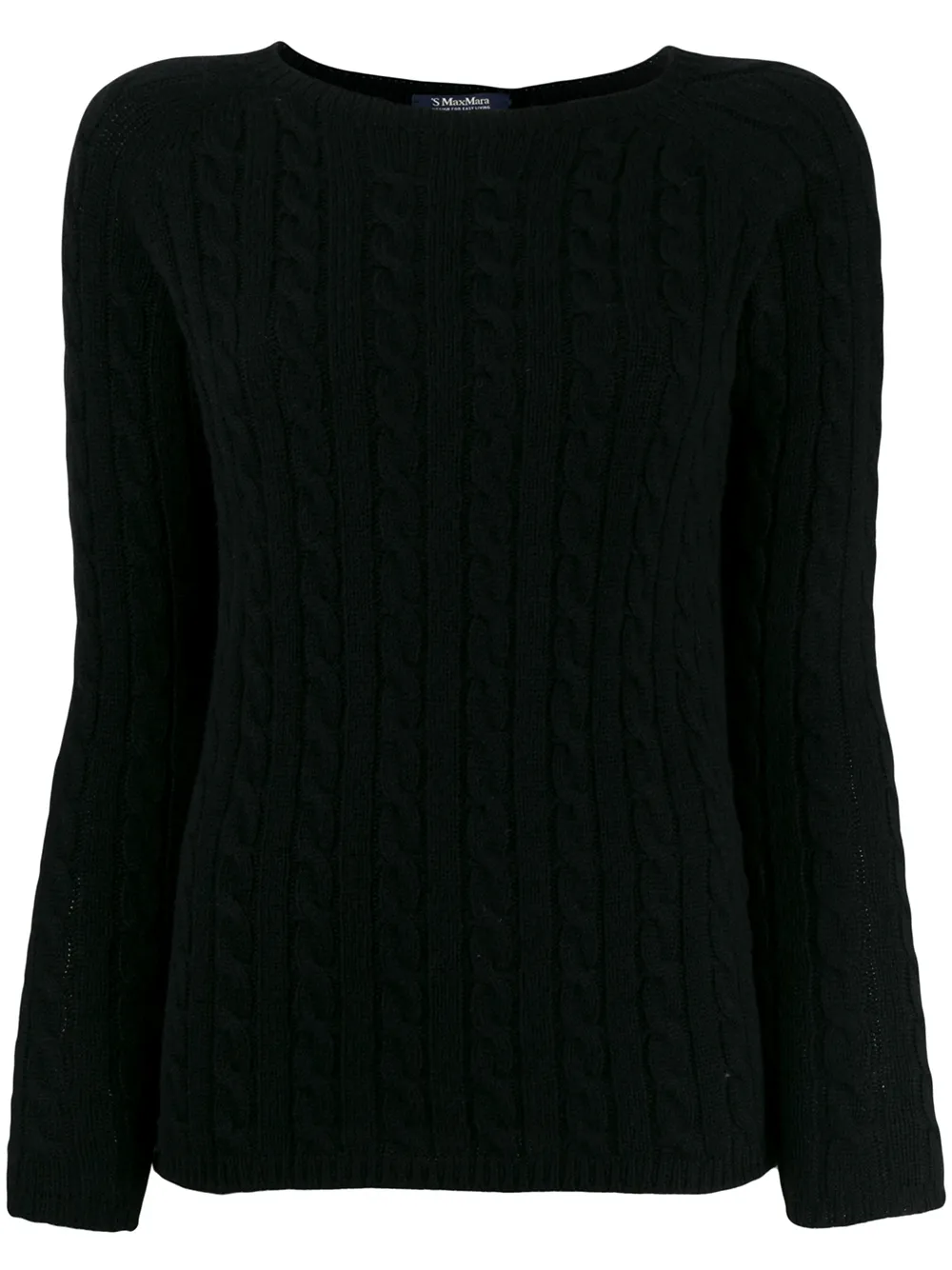 ‘S Max Mara cable knit jumper – Black