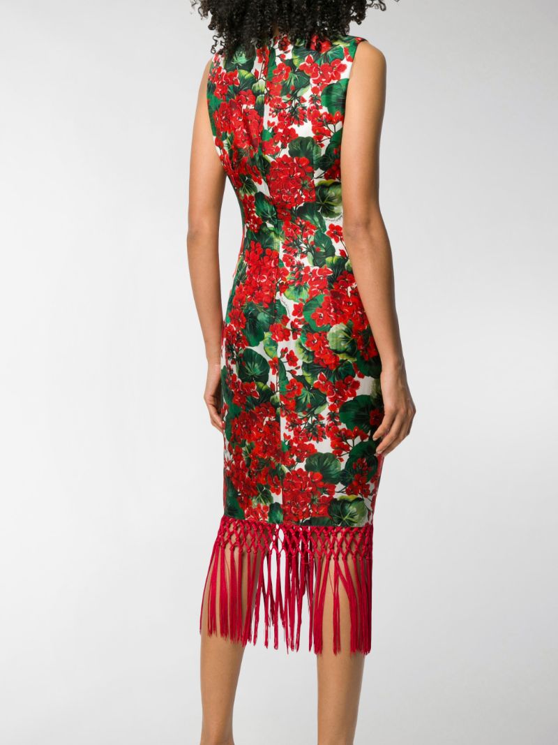 dolce gabbana fringe dress