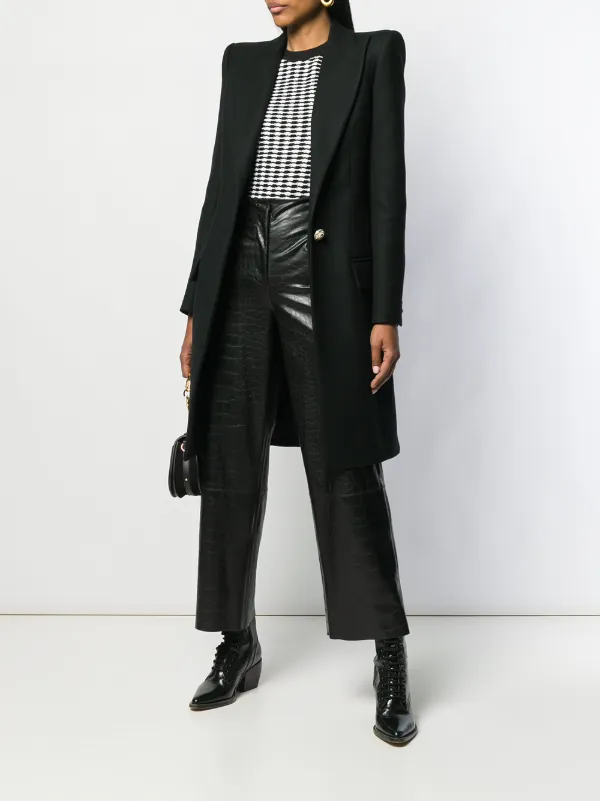 Balmain Lange Blazer Farfetch Balmain Lange Blazer Farfetch