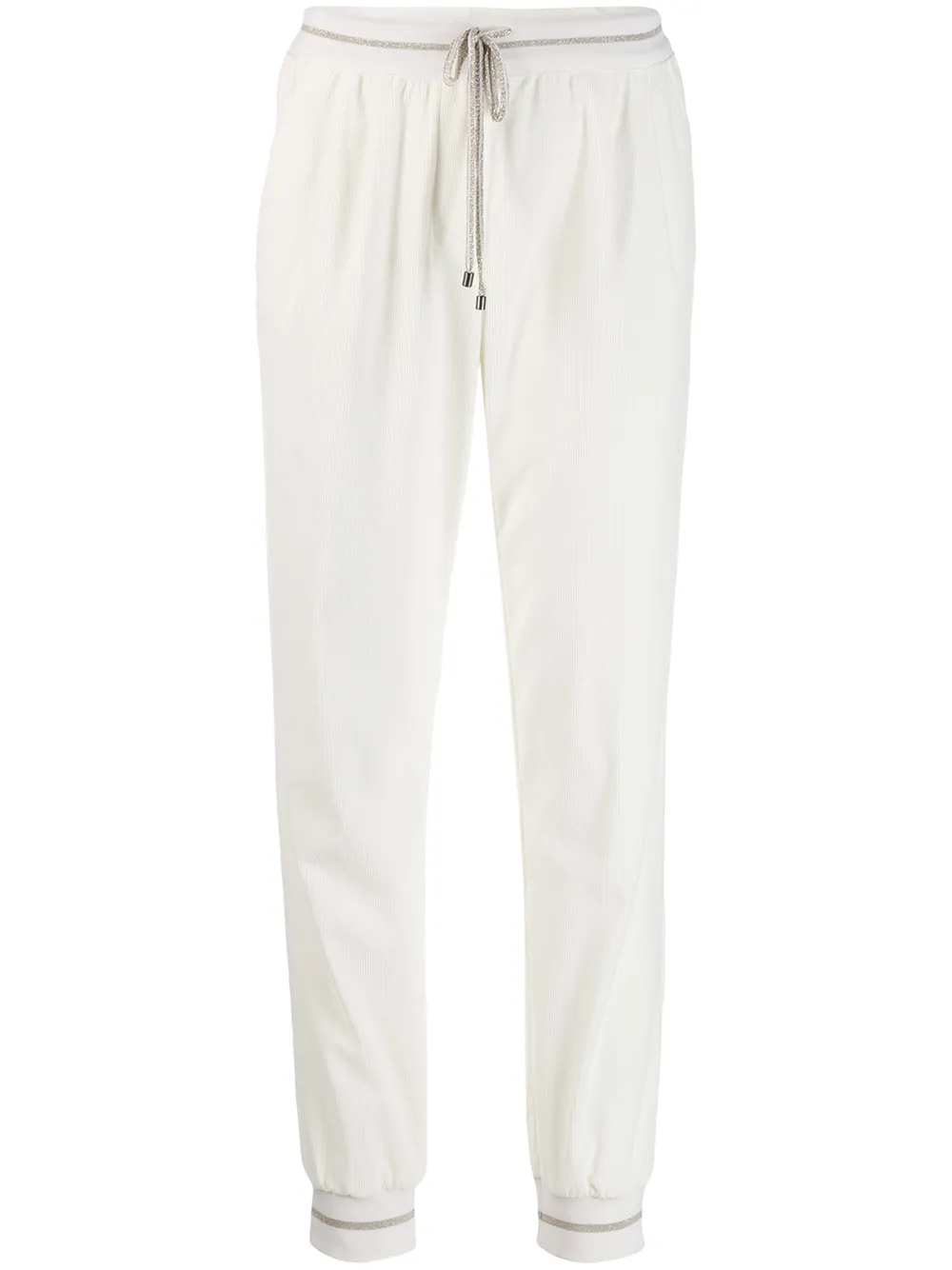 stripe trim track pants