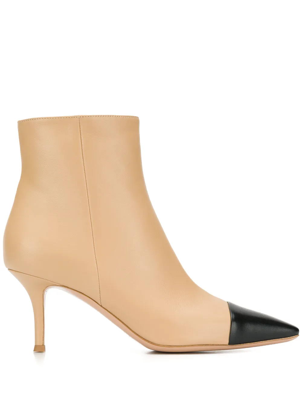 Gianvito Rossi ботильоны с контрастным носком Gianvito Rossi ботильоны с контрастным носком