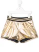 الصورة 1 من Little Marc Jacobs شورت بحزام خصر مخطط