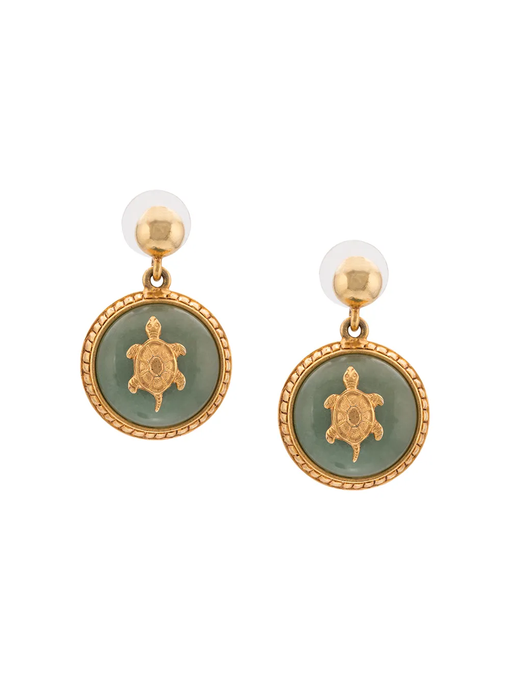 фото Oscar de la Renta stone drop earrings