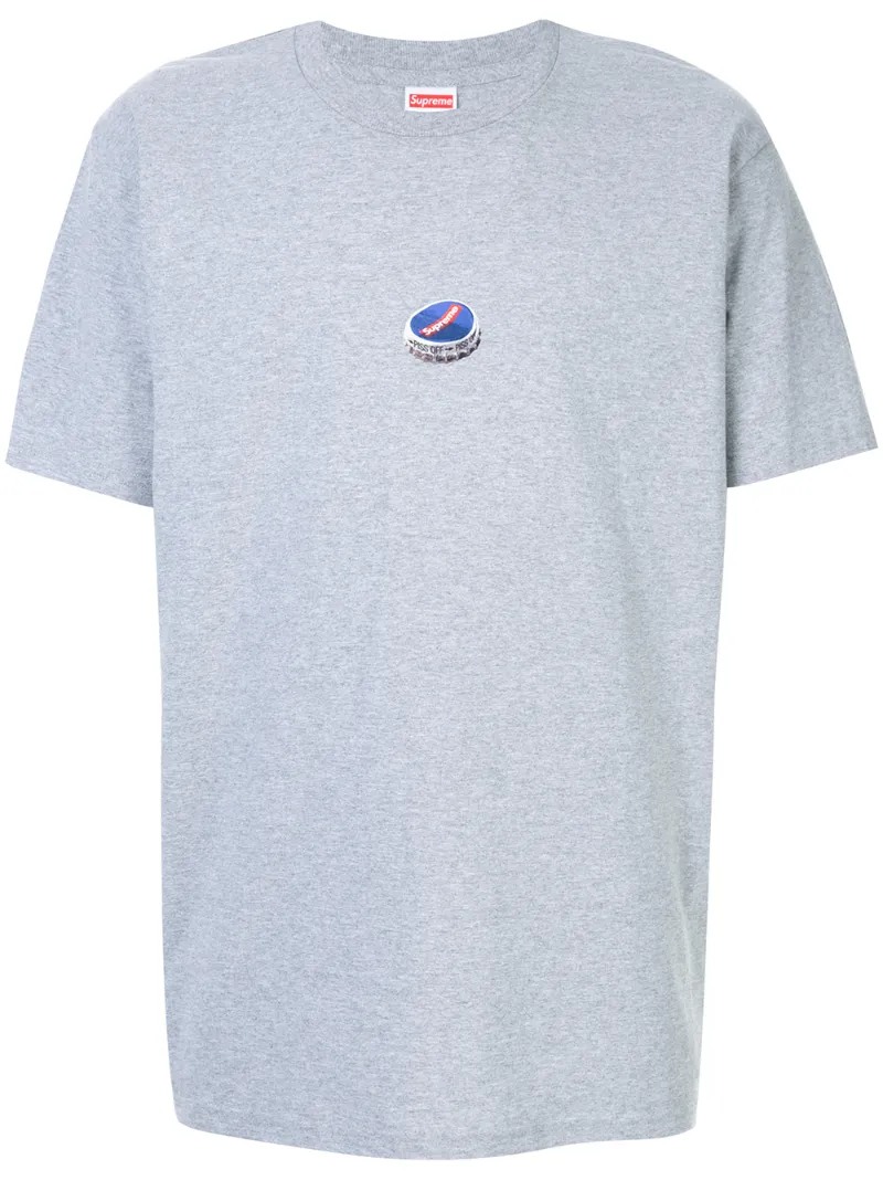 Click to view more detailed imagery on our partner's website Supreme Bottle Cap T-shirt In Grey