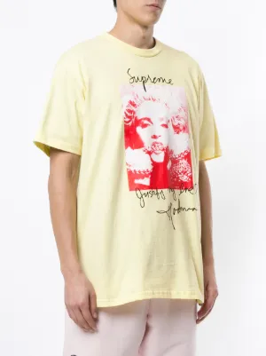 supreme madonna tee yellow