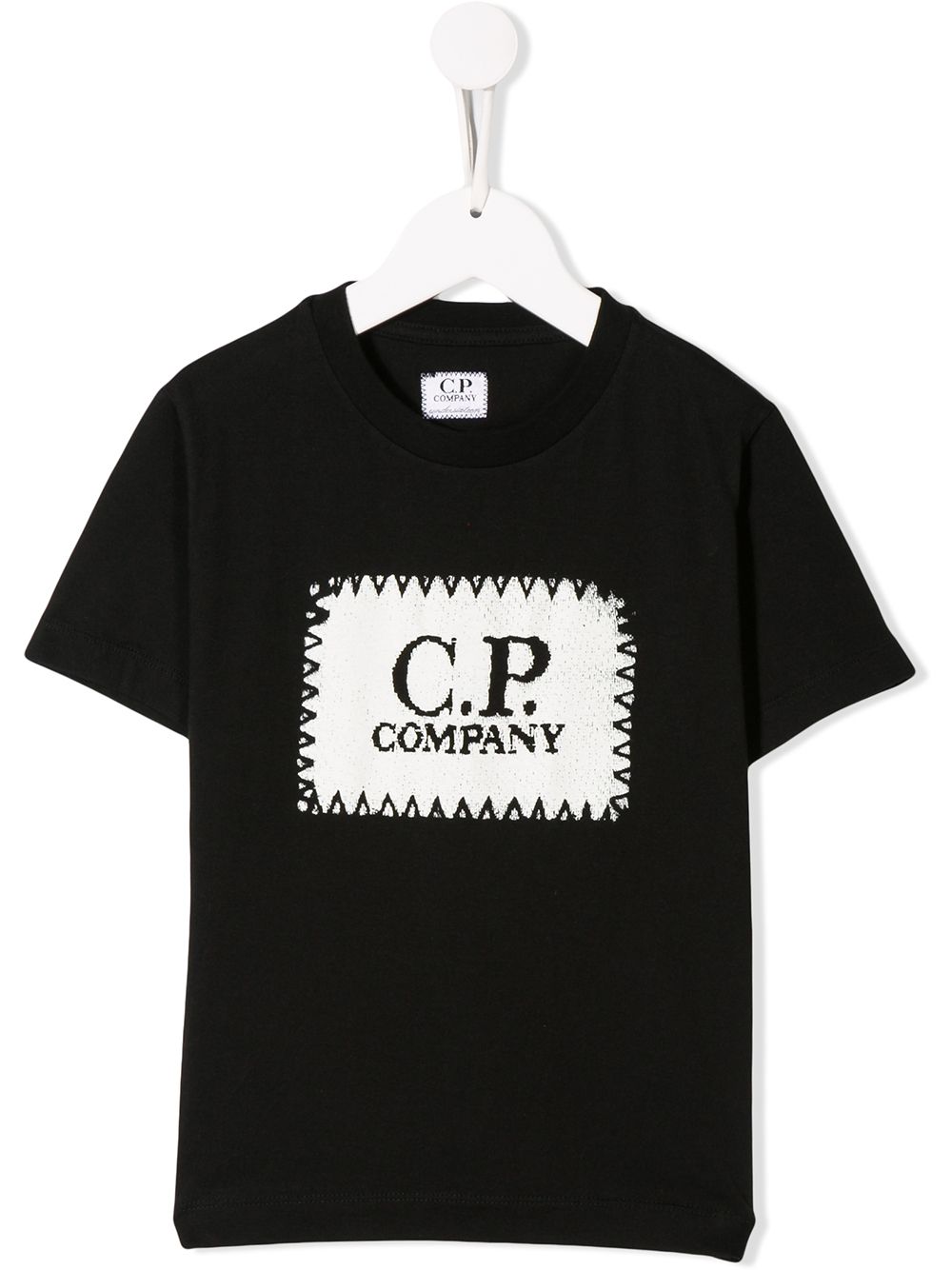 фото Cp Company Kids футболка с нашивкой-логотипом