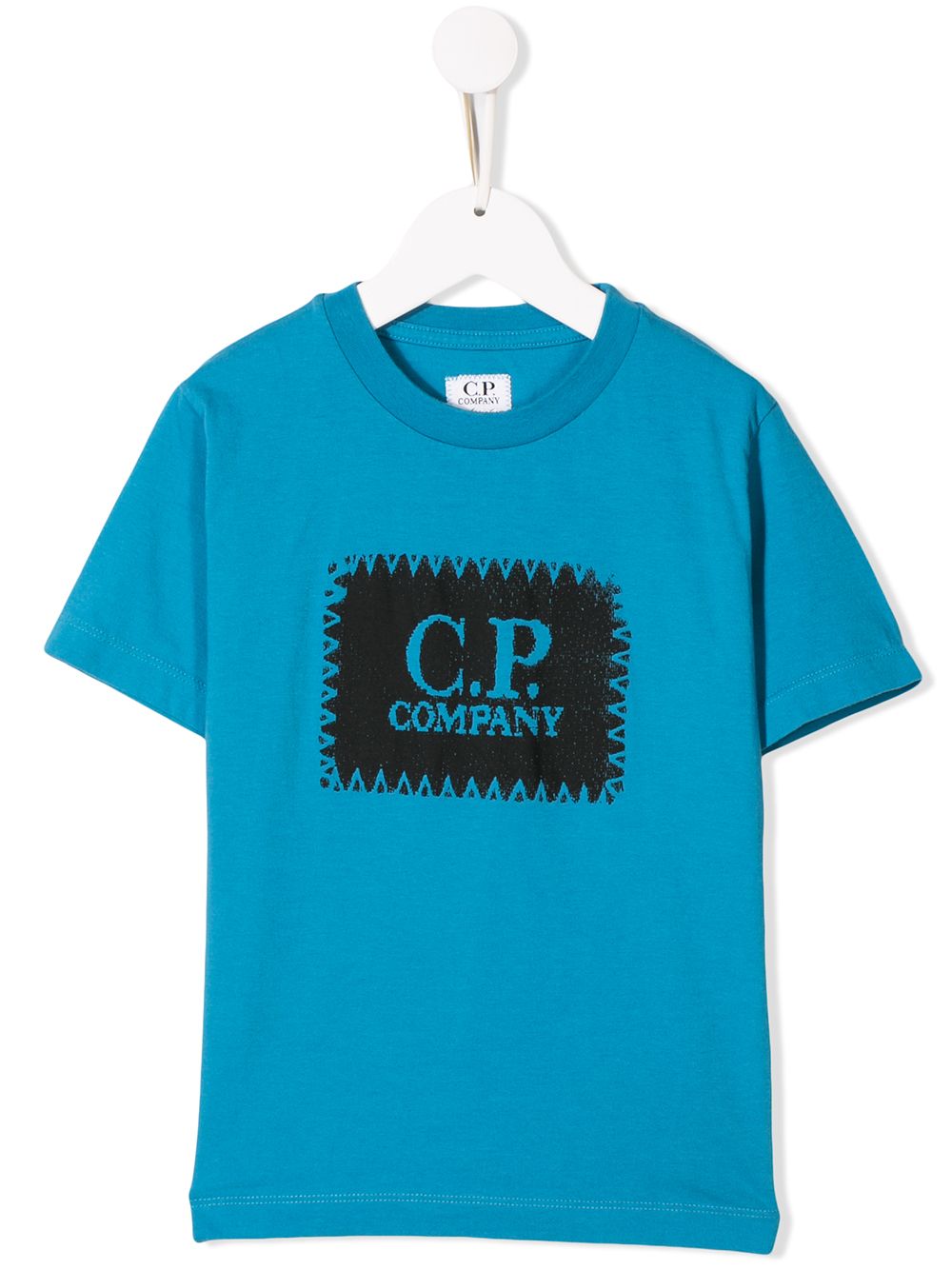 фото Cp Company Kids футболка с нашивкой-логотипом