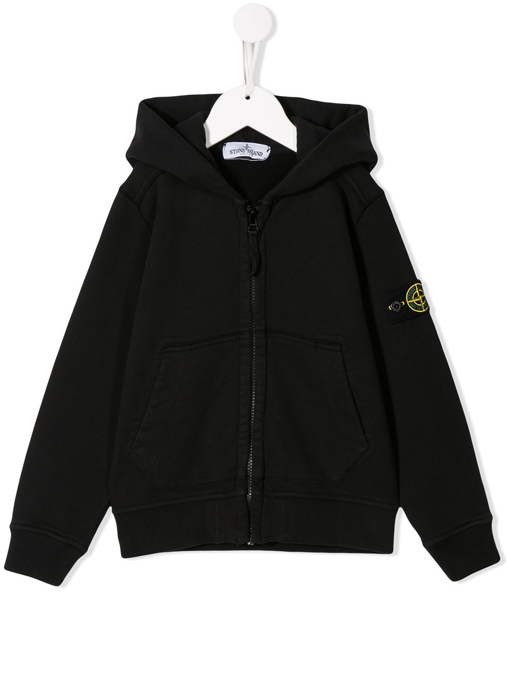 фото Stone island junior худи на молнии с логотипом