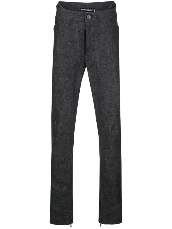 high rise skinny trousers
