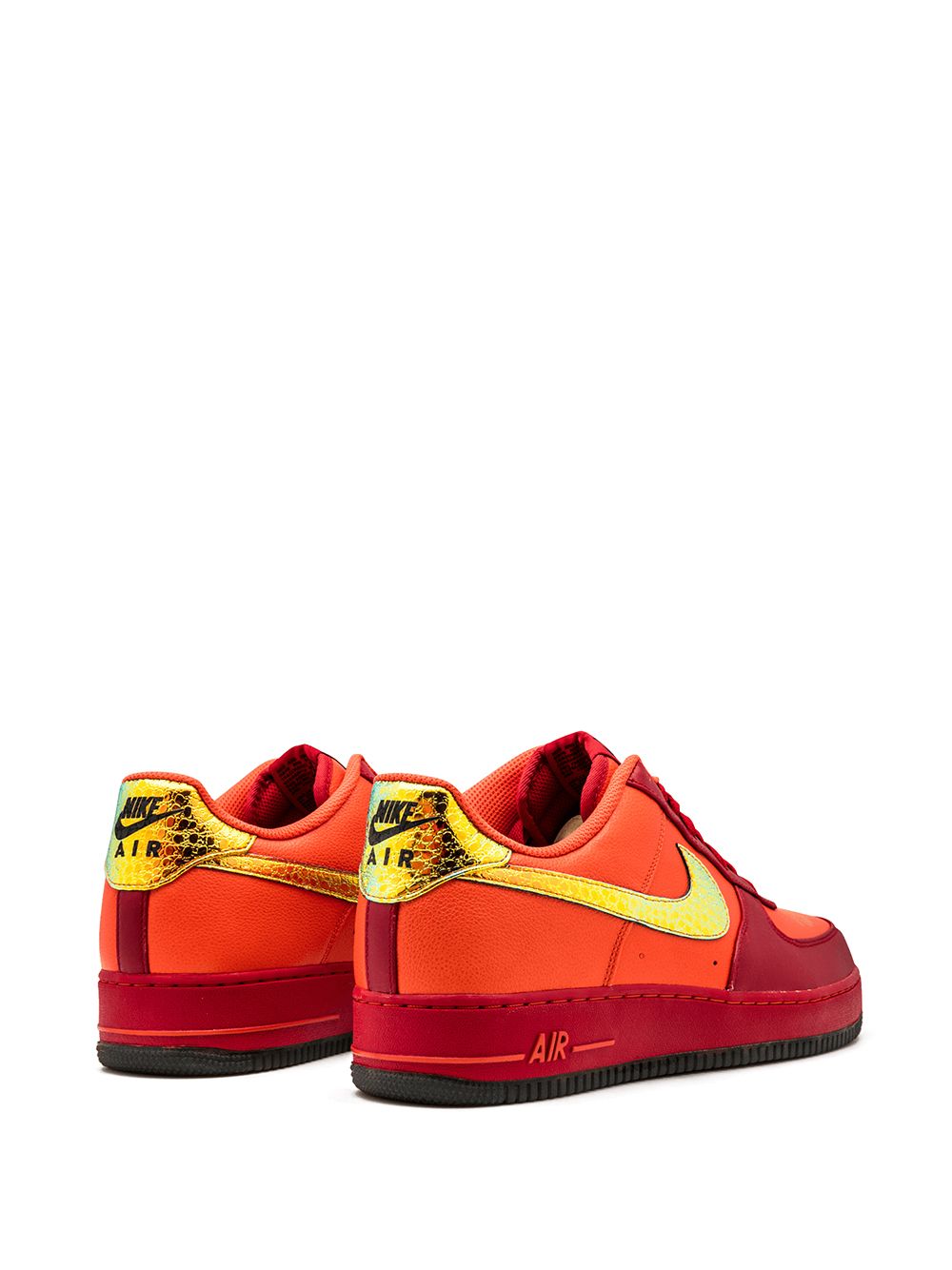 Shop Nike Air Force 1 Sneakers In Orange