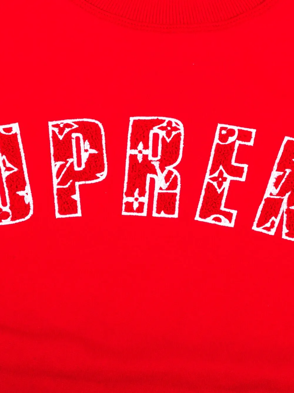 Supreme Arc Logo Sweatshirt "Louis Vuitton X " sweatshirt Rood