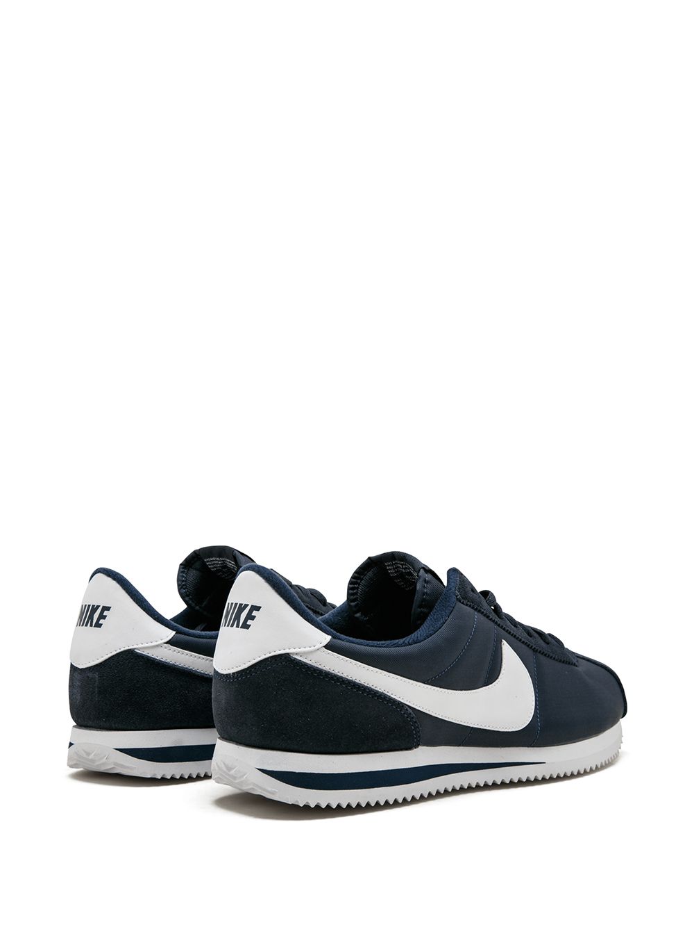 Nike Cortez Basic Nylon Obsidian White Metallic Silver