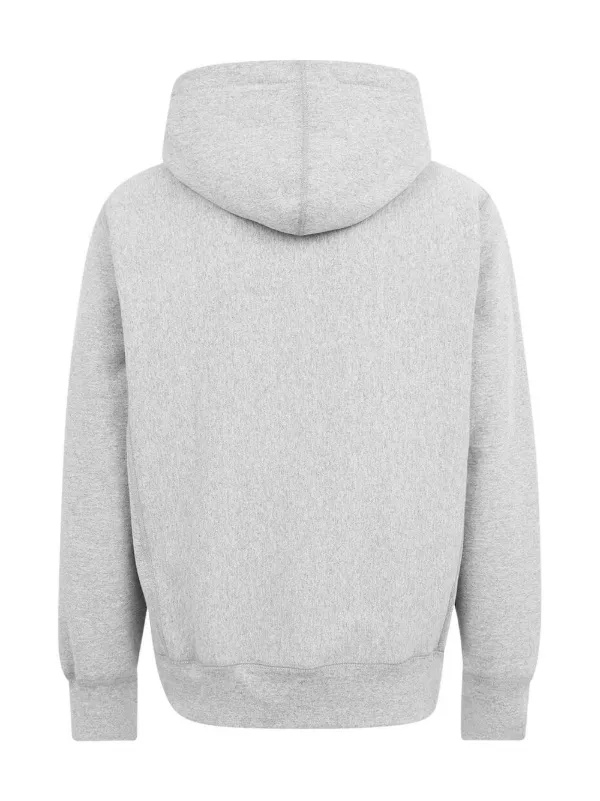 Supreme Swarovski Box Logo Hooded Sweatshirt Grey