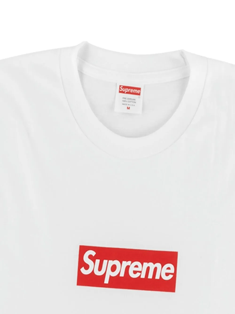 Supreme West Hollywood Box Logo Cotton T-shirt In White | ModeSens