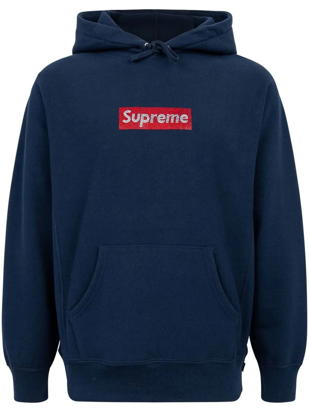 x Swarovski box logo hoodie