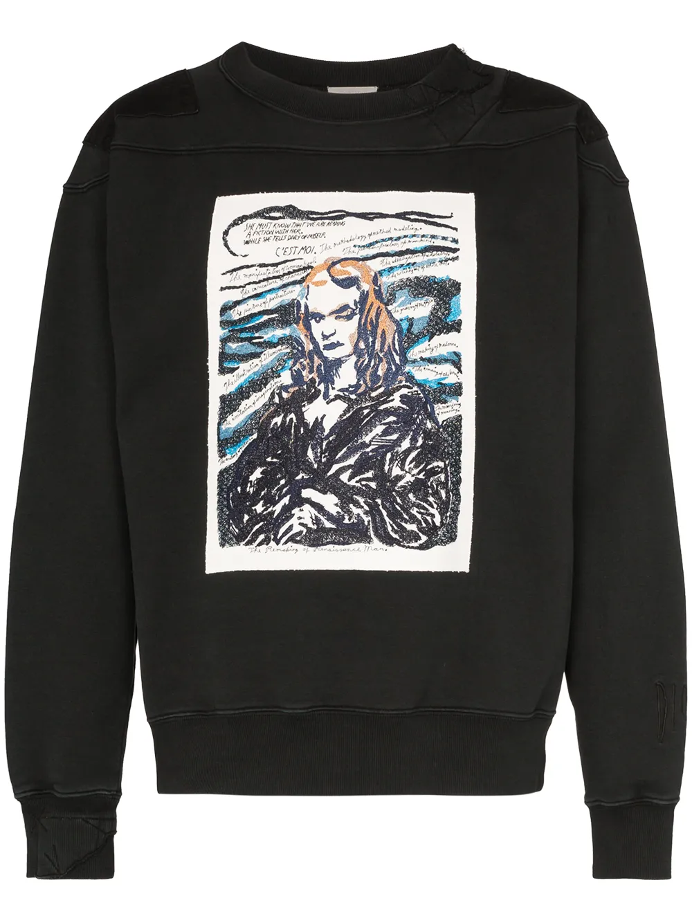 Dior Homme T-shirts X RAYMOND PETTIBON MONA LISA PRINT SWEATSHIRT