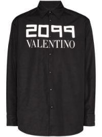 ＜Farfetch＞ Valentino 2099 シャツジャケット - ブラック画像