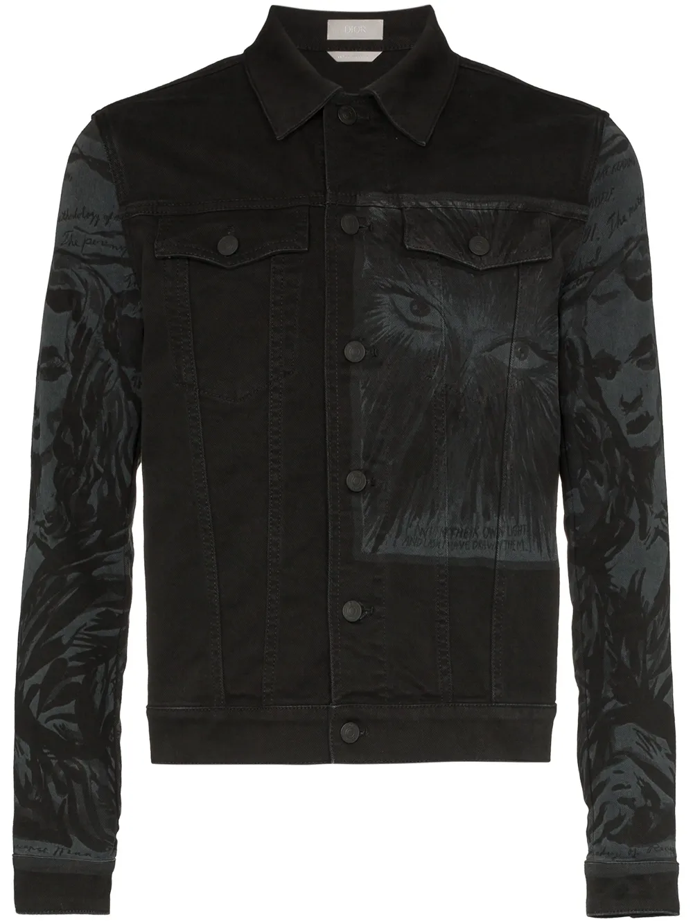Dior Homme Jackets X RAYMOND PETTIBON MONA LISA DENIM JACKET