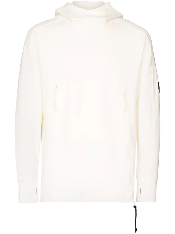 cp company hoodie white