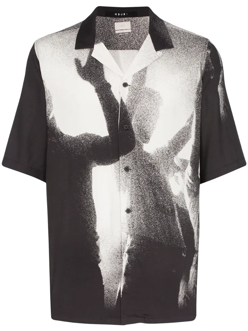Ksubi T-shirts KSUBI SILHOUETTE PRINT SHIRT - BLACK