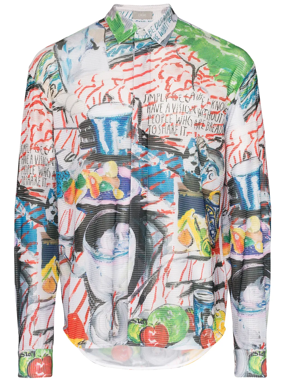 Dior Homme T-shirts X RAYMOND PETTIBON GRAPHIC PRINT SHIRT