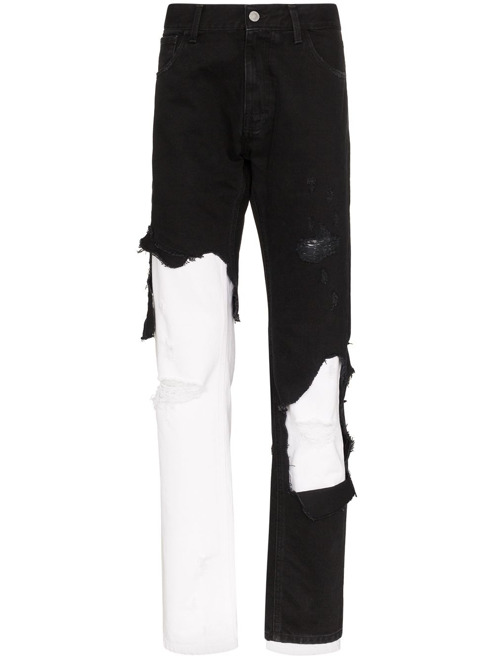 фото Raf Simons джинсы кроя слим с эффектом потертости