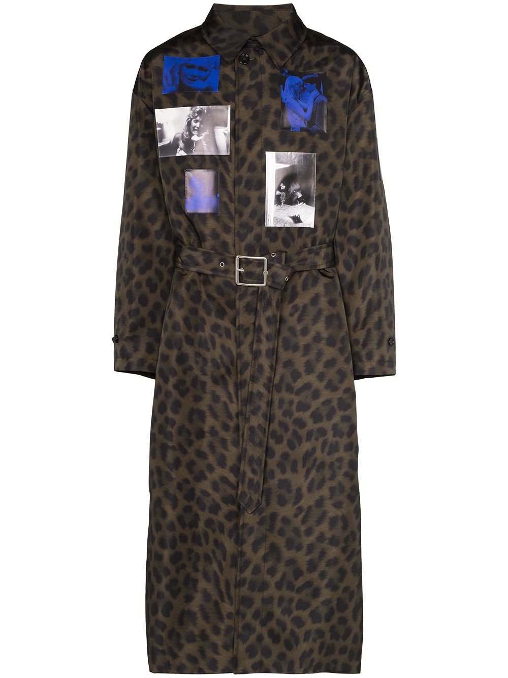 фото Raf simons леопардовое пальто с фотопринтом