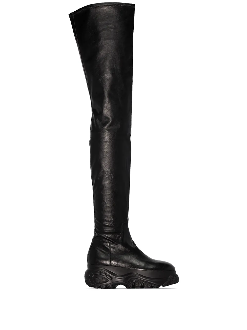 032C x Buffalo thigh-high platform boots