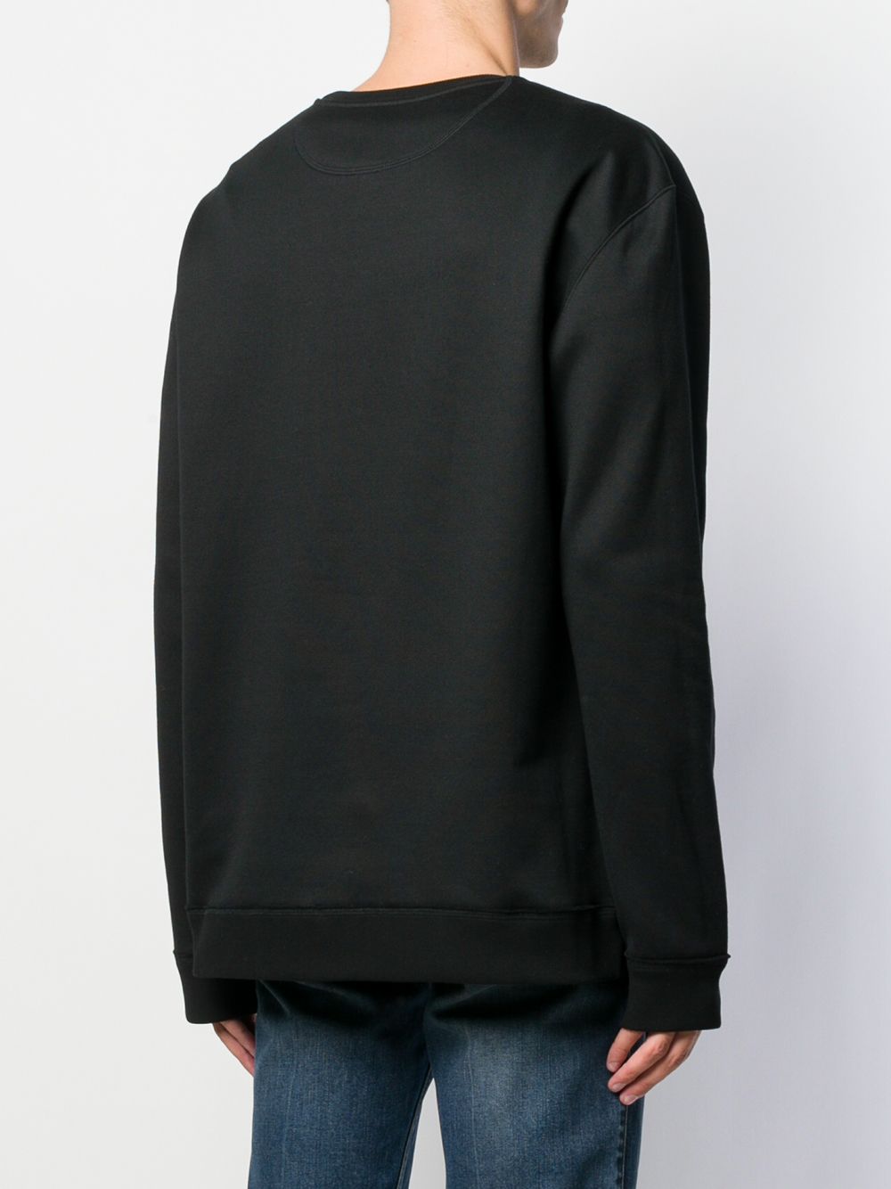 Shop Valentino 2099 logo printed sweatshirt with Express Delivery ...