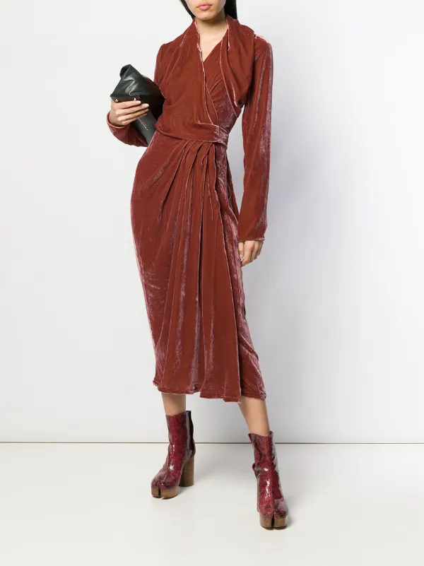 rick owens velvet dress