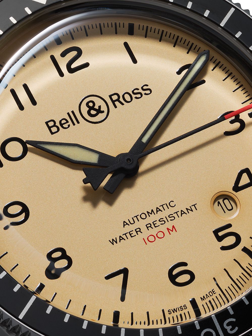 фото Bell & ross наручные часы br v2-92 military beige 41 мм