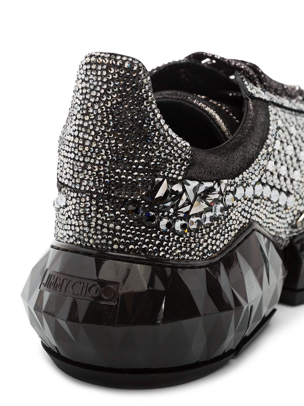 Jimmy Choo Diamond crystal embellished sneakers Black