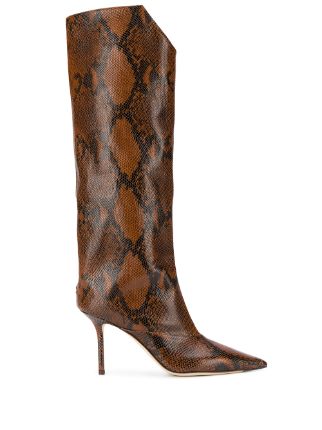 Jimmy choo 2025 snakeskin boots