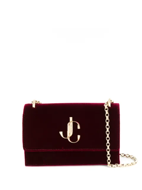 Click to view more detailed imagery on our partner's website Jimmy Choo Mini Velvet Bohemia Clutch Bag In Bordeaux