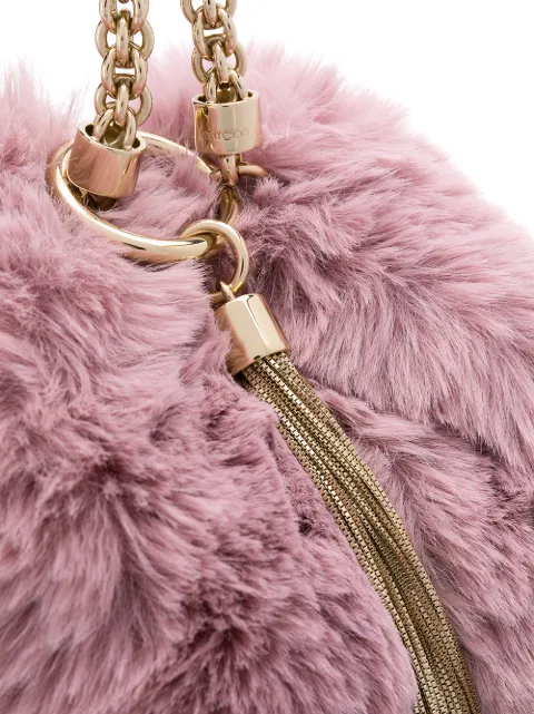 JIMMY CHOO CALLIE FAUX FUR CLUTCH