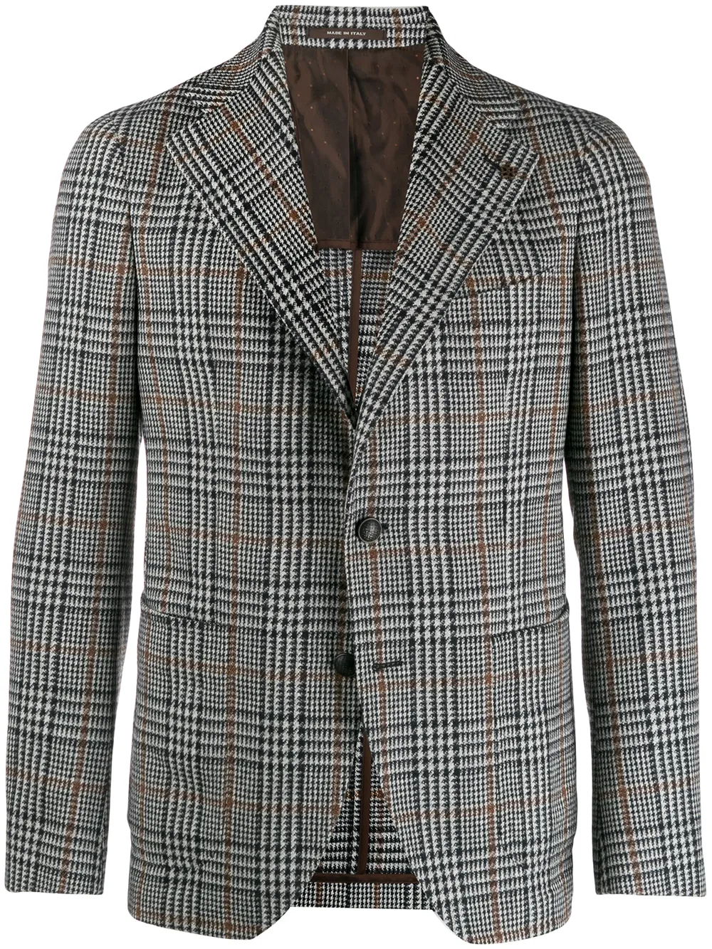 

Tagliatore plaid blazer - White