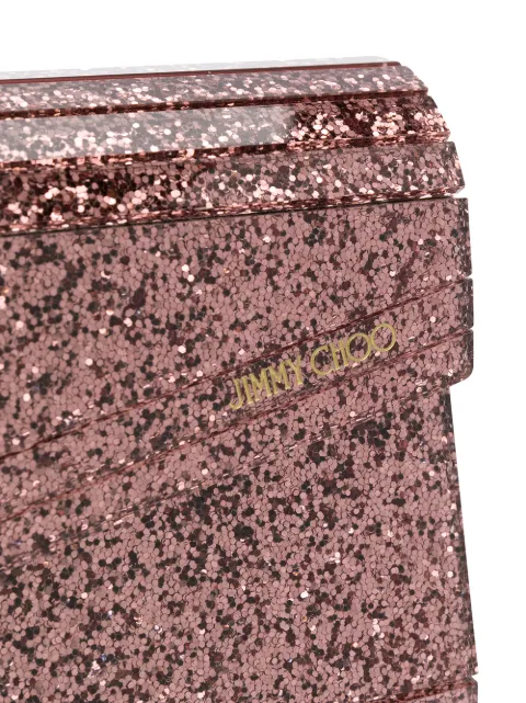 jimmy choo candy glitter clutch bag