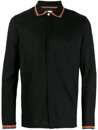Paul Smith Rainbow Striped Trim Shirt 