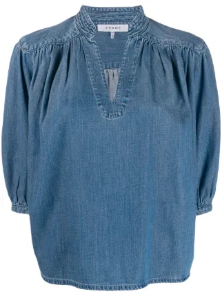 frame denim top