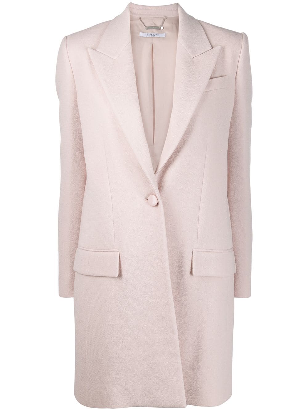 фото Givenchy однобортное пальто строгого кроя
