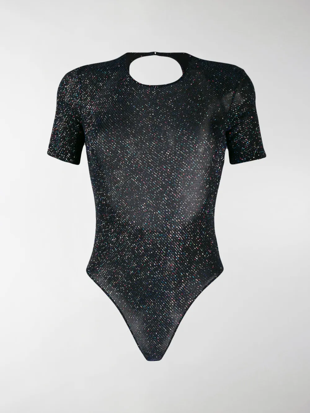 Faith Connexion Lurex Bodysuit In Black