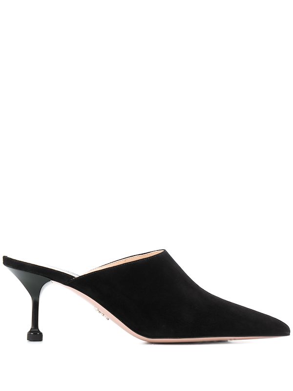 prada suede mules