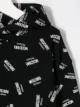 Moschino Kids فستان كنزة بشعار وغطاء رأس