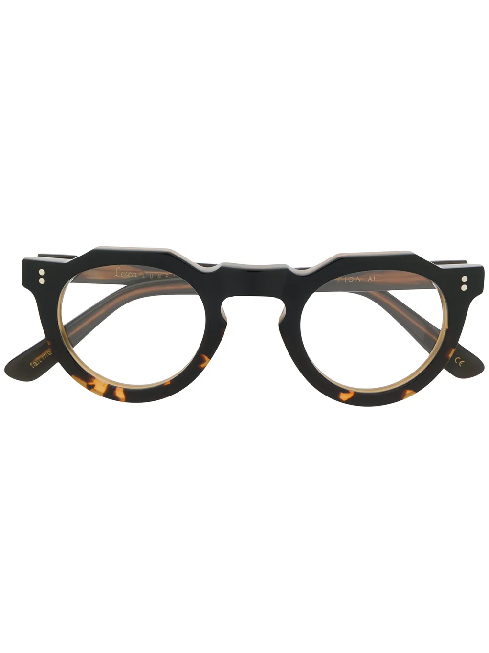 Lesca Pica Round Glasses - Farfetch