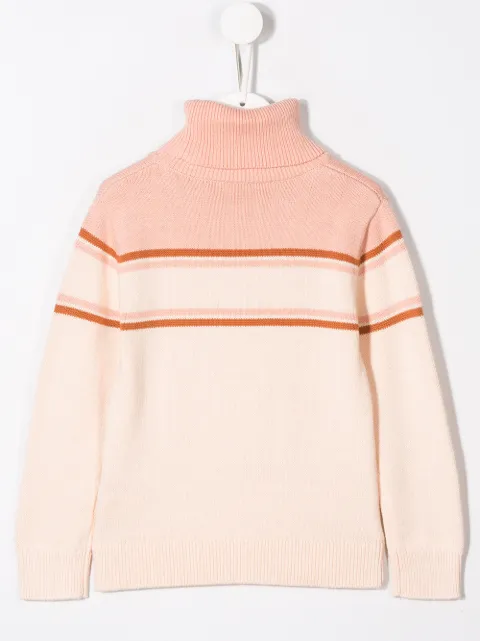 CHLOÉ KNITTED LOGO TURTLENECK JUMPER