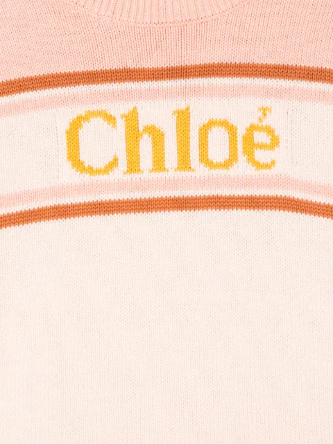 CHLOÉ KNITTED LOGO TURTLENECK JUMPER